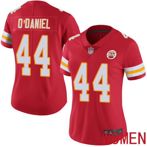 Women Kansas City Chiefs 44 ODaniel Dorian Red Team Color Vapor Untouchable Limited Player Nike NFL Jersey